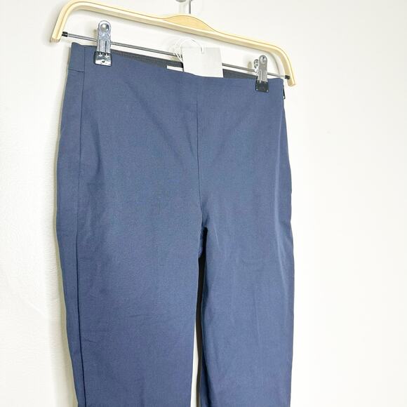 Everlane Womens The Bi-Stretch Work Pant Side Zip Mid Rise Navy Blue Size 0 NEW - Picture 8 of 12
